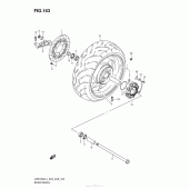 Схема вузла: Заднє колесо (Vzr1800L4 E03) для Suzuki VZR1800 Boulevard M109R