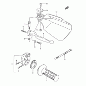 Схема вузла: Right knuckle cover для Suzuki DR350