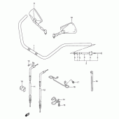 Схема вузла: Кермо & Тросики для Suzuki VL1500 Intruder C1500/Boulevard C90