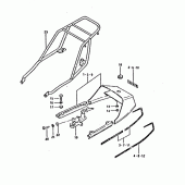 Схема узла: Задний подседельный обтекатель (Model t) для Suzuki GSX750