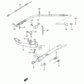 Схема вузла: Підніжка & Задні гальма для Suzuki GZ125 Marauder