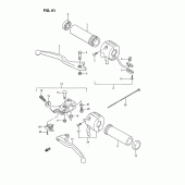 Схема вузла: Пульт керування рульовим (Model g/j) для Suzuki LS650 Savage