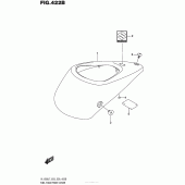 Схема узла: Накладка топливного бака (Vl1500Bl7 E28) для Suzuki VL1500 Boulevard C90T B.O.S.S
