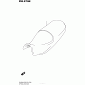 Схема вузла: Підвищене сидіння (Опція) для Suzuki DL650 V-Strom