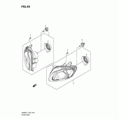 Схема узла: Фара (An650al1 e24) для Suzuki AN650 Burgman (EU analogue of SkyWave)