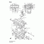 Схема вузла: Картер двигуна для Suzuki GSX-R750