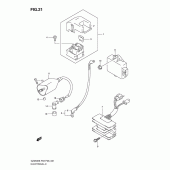 Схема узла: Электрооборудование для Suzuki GZ250 Marauder