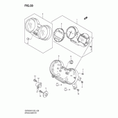 Схема вузла: Спідометр (Gsf650sk5/sk6/suk5/suk6) для Suzuki GSF650 Bandit S