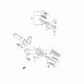 Схема узла: Подножки для Suzuki VZ800 Marauder