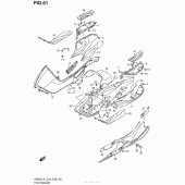 Схема вузла: Панель для ніг для Suzuki AN650 Burgman (EU analogue of SkyWave)
