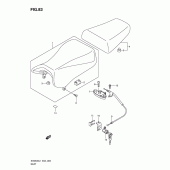 Схема узла: Сиденье (Sv650sul1 e24) для Suzuki SV650