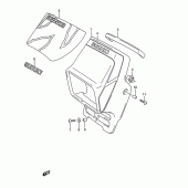 Схема узла: Накладка фары для Suzuki TS200