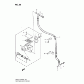 Схема узла: Передний тормозной цилиндр для Suzuki LS650 Boulevard S40