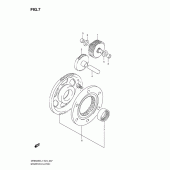 Схема узла: Привод стартера для Suzuki DR650 DR650SE