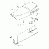 Схема вузла: Сидіння (See note) для Suzuki TS185