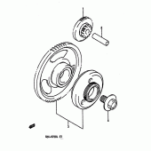 Схема узла: Привод стартера для Suzuki GSX-R750