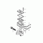 Схема вузла: Передній гальмівний циліндр Suzuki GS1000