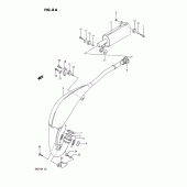 Схема вузла: Вихлопна система (Model) для Suzuki RM125