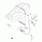 Схема узла: Сиденье для Suzuki GSX400