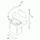 Схема вузла: Акумулятор Suzuki VL1500 Intruder LC