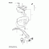 Схема узла: Задний фонарь (Стоп-сигнал) (Rmx450zl1 e28) для Suzuki RMX450