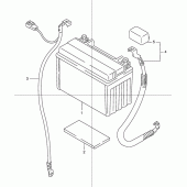 Схема вузла: Акумулятор для Suzuki GSX1200