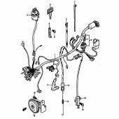 Схема вузла: Електропроводка для Suzuki DR800