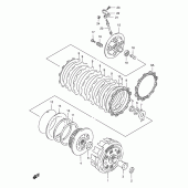 Схема вузла: Зчеплення Suzuki XF650 Freewind