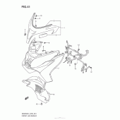 Схема вузла: Front Leg Shield (An400Al3 E33) для Suzuki AN400 Burgman (EU analogue of SkyWave)
