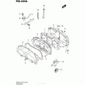 Схема вузла: Speedometer (An650L6 E33) для Suzuki AN650 Burgman (EU analogue of SkyWave)