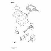 Схема вузла: Електрообладнання (Model k6/k7/k8/k9) для Suzuki AN650 Burgman (EU analogue of SkyWave)