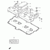 Схема вузла: Клапанна кришка Suzuki GSF600 Bandit S