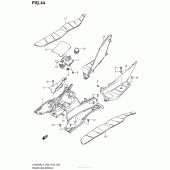 Схема узла: Полик & Нижний подкрылок для Suzuki UH200 Burgman
