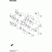 Схема вузла: Важіль прогресії для Suzuki DR-Z400 DR-Z400SM