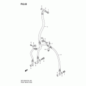 Схема вузла: Передній гальмівний шланг (Gsf1200k6/sk6) для Suzuki GSF1200 Bandit