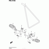 Схема вузла: Підніжки для Suzuki RM-Z250