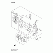 Схема вузла: Передній гальмівний супорт для Suzuki GSX-R600