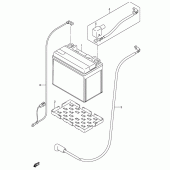Схема вузла: Акумулятор для Suzuki GSX-R600