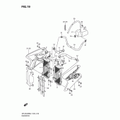 Схема узла: Радиатор для Suzuki DR-Z400 DR-Z400SM
