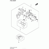 Схема вузла: Задній гальмівний супорт (Sfv650L5 E03) для Suzuki SFV650 Gladius