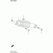 Схема вузла: Задній амортизатор для Suzuki DR-Z70