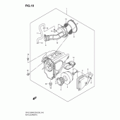 Схема узла: Воздушный фильтр для Suzuki DR-Z125 DR-Z125L