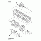 Схема вузла: Зчеплення для Suzuki VL800 Boulevard C50T