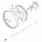 Схема вузла: Фара для Suzuki DF200