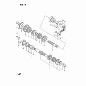 Схема вузла: Трансмісія для Suzuki TS185
