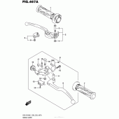 Схема вузла: Ручки керма для Suzuki GSX-S1000