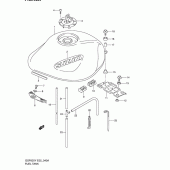 Схема вузла: Паливний бак (Model k2) для Suzuki GSF600 Bandit S