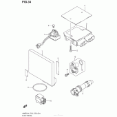 Схема вузла: Електроустаткування (An650L4 E03) для Suzuki AN650 Burgman (EU analogue of SkyWave)