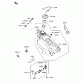 Схема вузла: Паливний бак для Suzuki RM-Z250