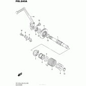 Схема вузла: Кікстартер для Suzuki DR-Z125 DR-Z125L